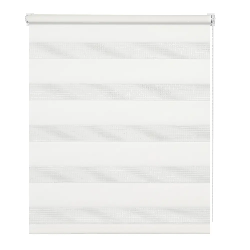 Штора рулонная день-ночь Мелоди 120x190 см белая MIAMOZA STLM-2201770