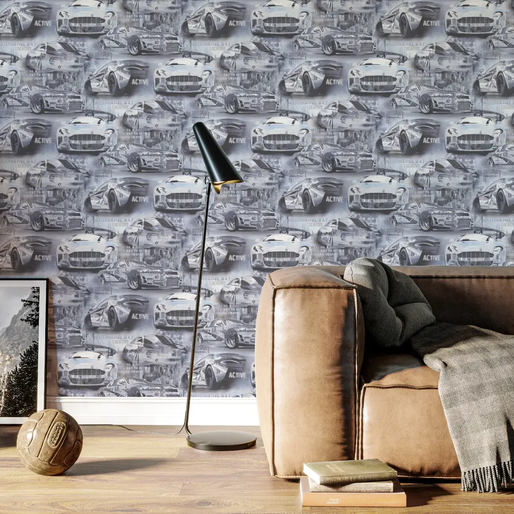 Обои флизелиновые Family Energies серые 1.06 м FM71728-14 PALITRA FAMILY STLM-2078608 - Вид №4