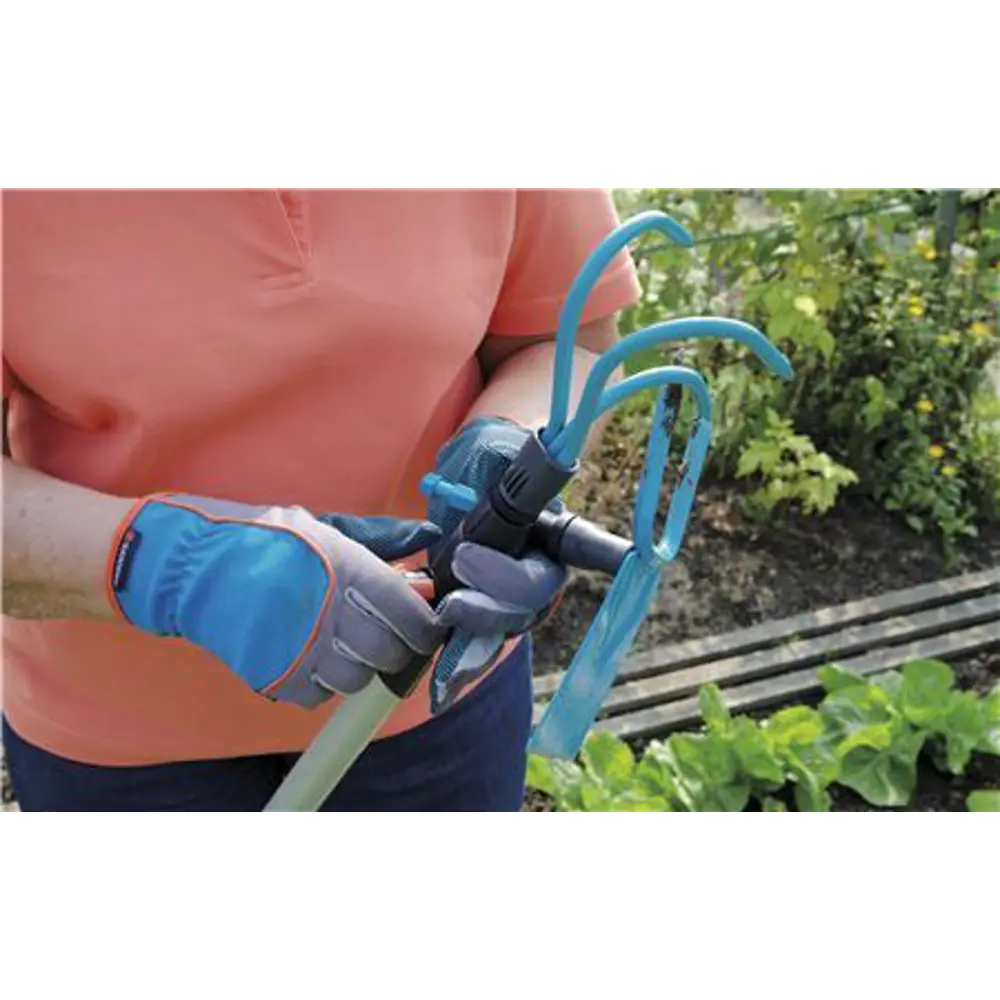 Грабли прямые Gardena 16 зубьев 41 см сталь, без черенка Combisystem STLM-2050689 - Вид №1