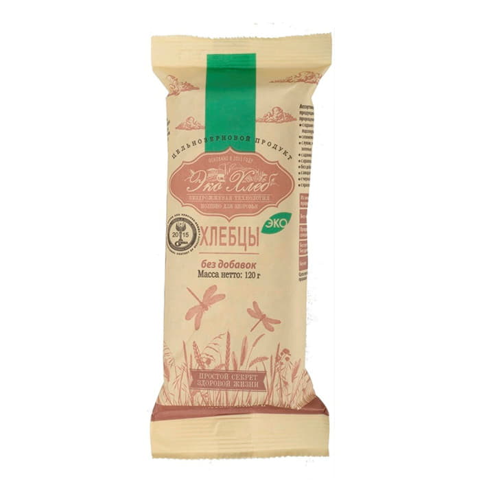 Хлебцы бездрожжевые без добавок Эко Хлеб 120 г Santreyd 13134