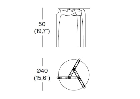 Круглый журнальный столик из дерева и стекла BD Barcelona Гаулино ARCH-00062936 - Вид №11