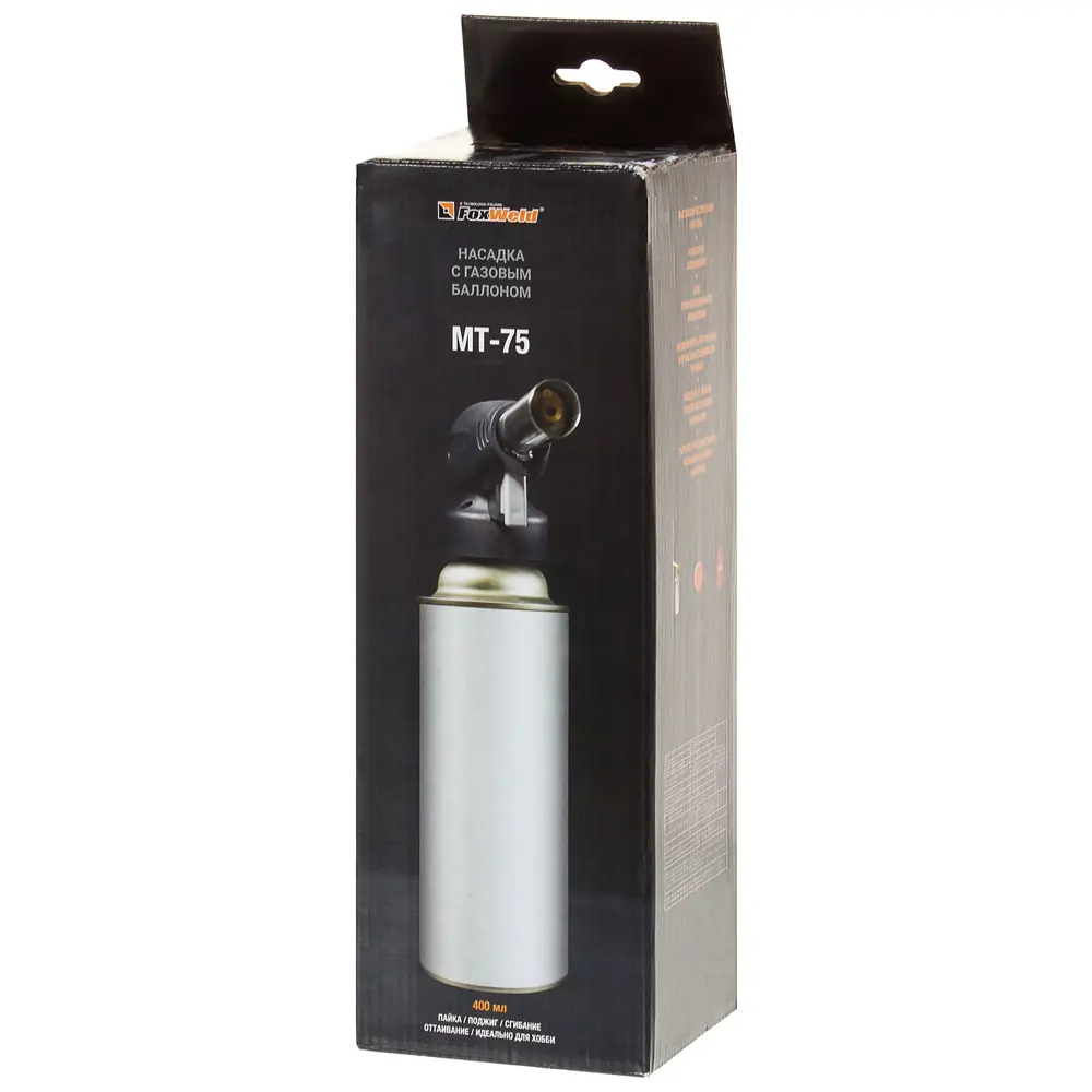 Лампа паяльная газовая Foxweld MT-75, баллон 220 г STLM-2165156 - Вид №5