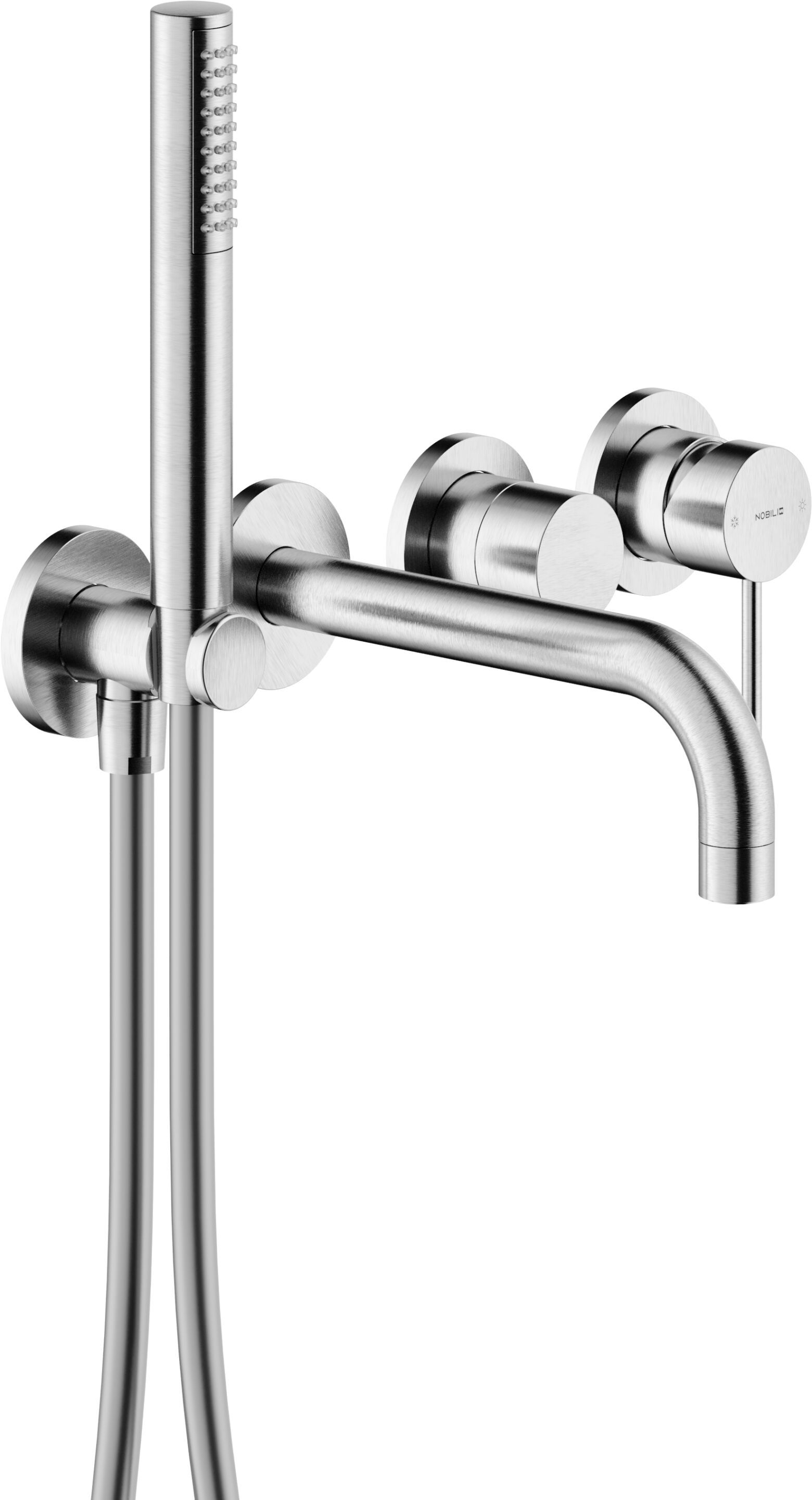 Настенный однорычажный смеситель для ванны с ручным душем Nobili Velis ARCH-00047097 - Вид №6