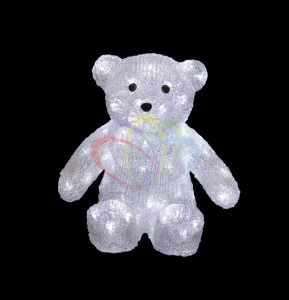 Светодиодная фигура "Медвежонок" 30 см SUPERNW СВЕТОВЫЕ ФИГУРЫ 217560 Белый