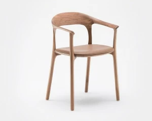 MS&WOOD Мягкое кресло из массива дерева с подлокотниками Elle