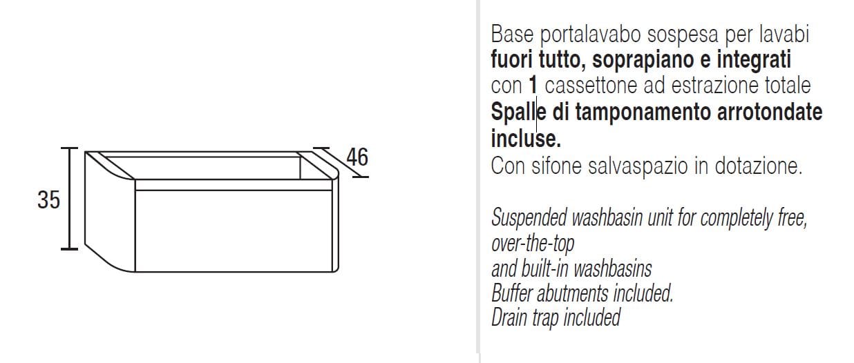 Подвесной умывальник HPL с зеркалом Mobilcrab Infinity Round ARCH-00150673 - Вид №2