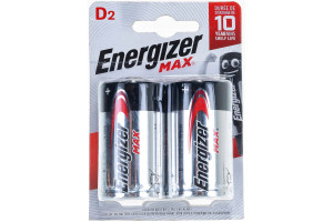 15545811 Щелочная батарейка LR20 D MAX 1.5В бл/2 7638900410457 Energizer