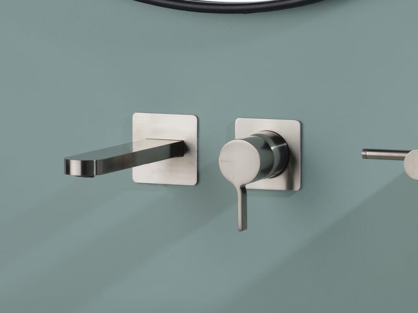 Хромированная латунь однорычажный настенный смеситель для раковины Ritmonio Tie ARCH-00026802