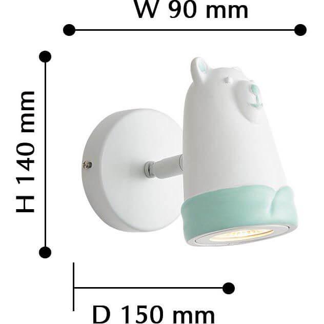 Спот детский Taddy Bears "Мишка" голубой FAVOURITE TADDY BEARS 326571 Белый;голубой  - Вид №2