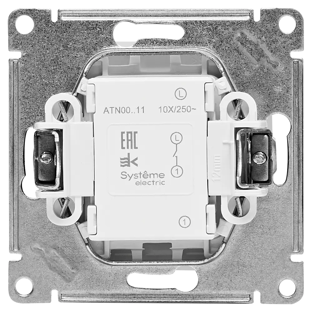 Выключатель встраиваемый Schneider Electric Atlas Design ATN000111 1 клавиша цвет белый SYSTEME ELECTRIC AtlasDesign STLM-2087096 - Вид №2