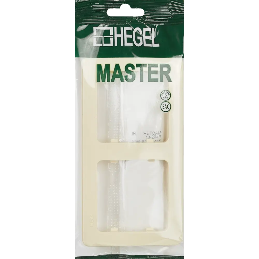 Рамка для розеток и выключателей Hegel Мастер 2 поста цвет слоновая кость STLM-2096807 - Вид №3