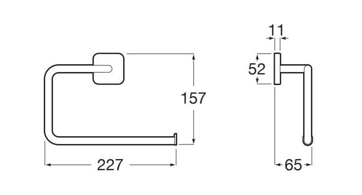 Держатель для полотенец с металлическим кольцом Roca Виктория ARCH-00088710 - Вид №4