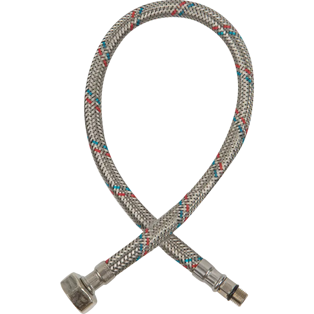 Гибкая подводка для воды Equation 1/2" M10x18 мм штуцер-гайка 50 см STLM-2048354 - Вид №1