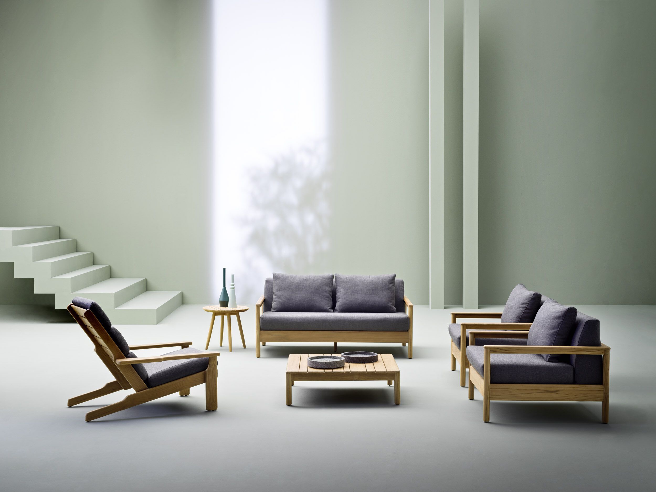 Садовое кресло из тикового дерева с подлокотниками Varaschin ARCH-00120843 - Вид №4