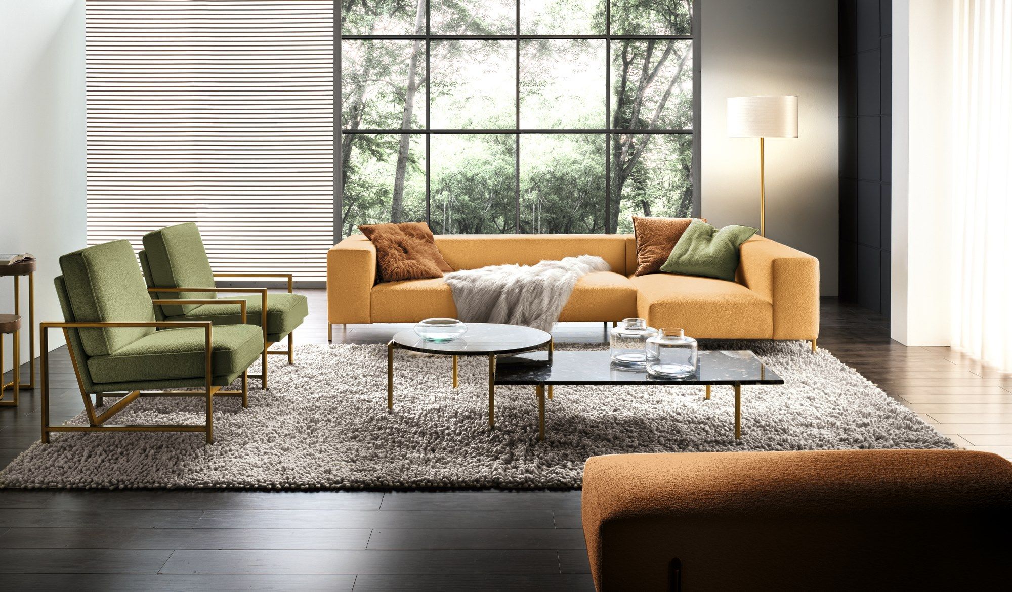 Тканевый диван с полуостровом Former In Italia ARCH-00080144 - Вид №4