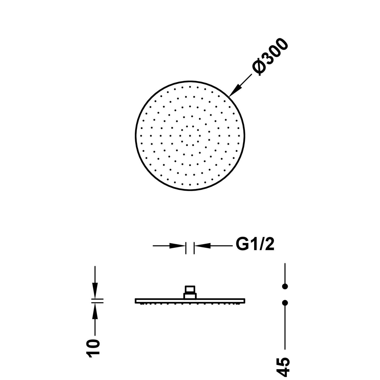 Насадка для душа-13413730KMB TRES Showers - Вид №1
