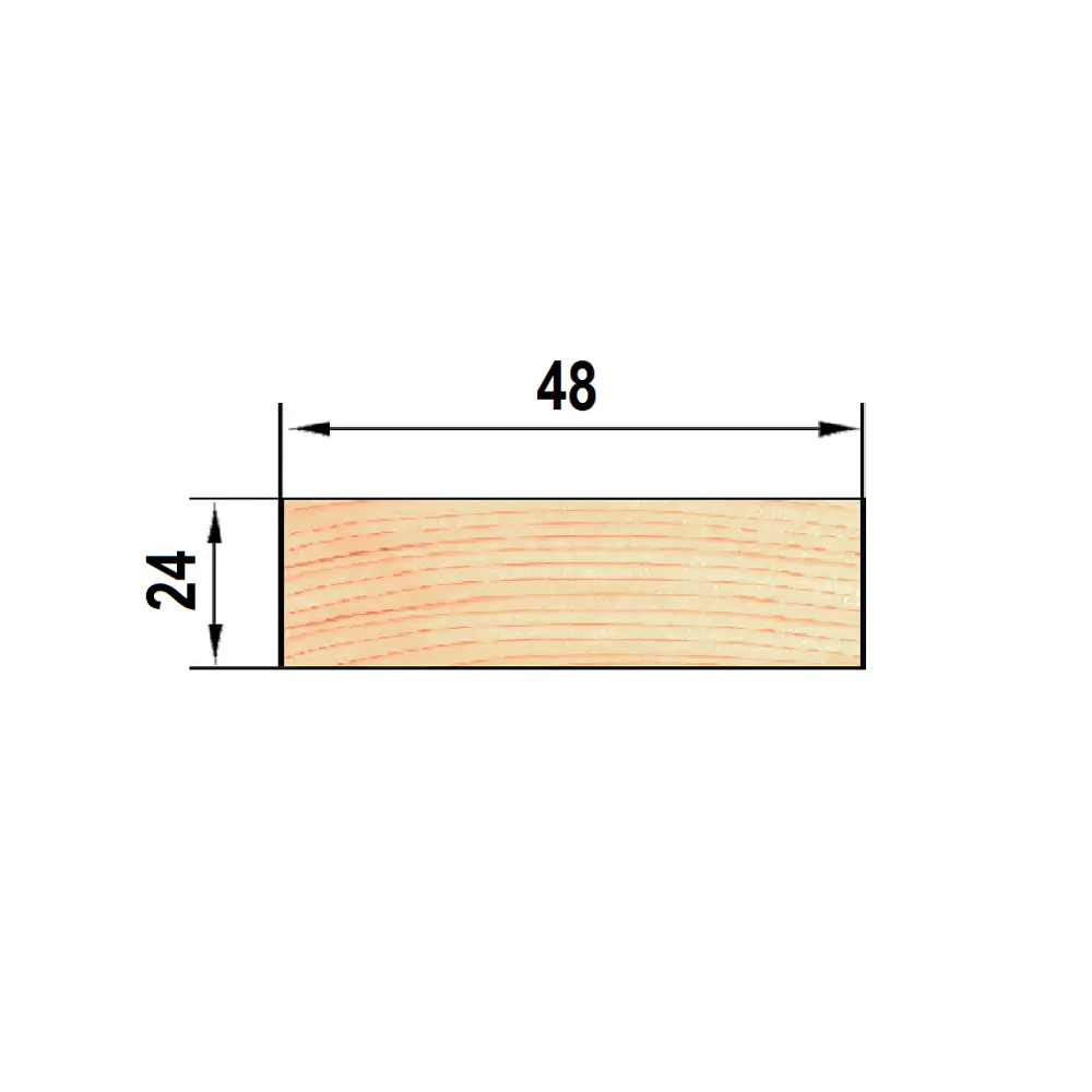 Брусок строганый Santreyd из лиственницы 24×48×2000 мм для строительства 82010673 STLM-0017358 - Вид №3