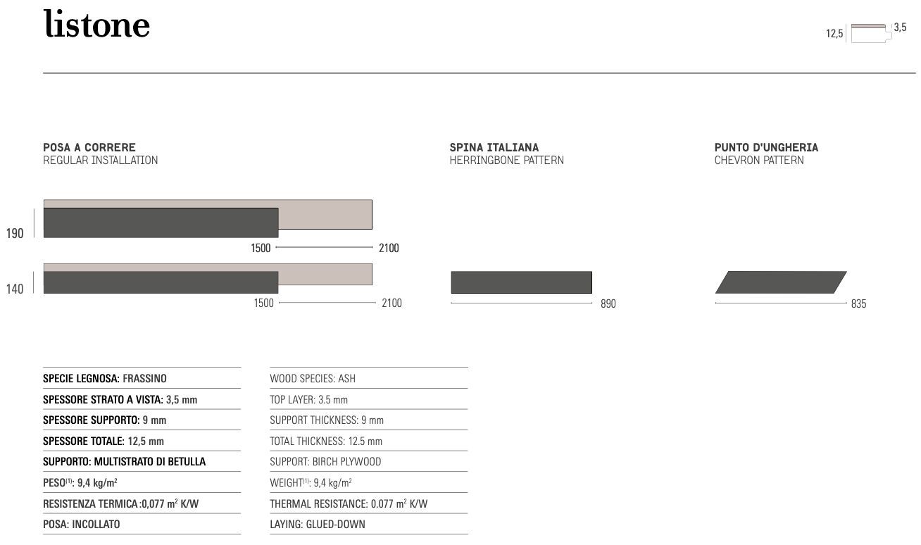 Дубовый паркет Listone Giordano доска ARCH-00113635 - Вид №1