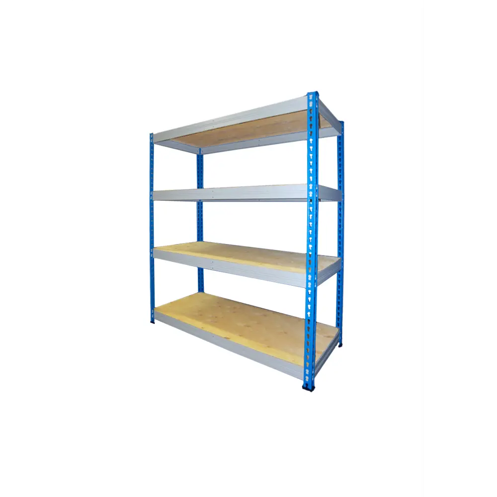 Стеллаж металлический 4 полки МКФ 180x120x61 см цвет серый/синий нагрузка на полку 350 кг 84730581 STLM-2094865 Santreyd  - Вид №2