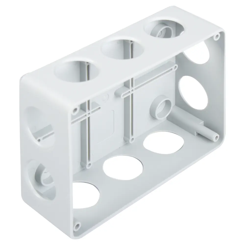 Распределительная коробка открытая Экопласт 150х110х70 10 вводов IP55 цвет серый STLM-2006782 - Вид №1