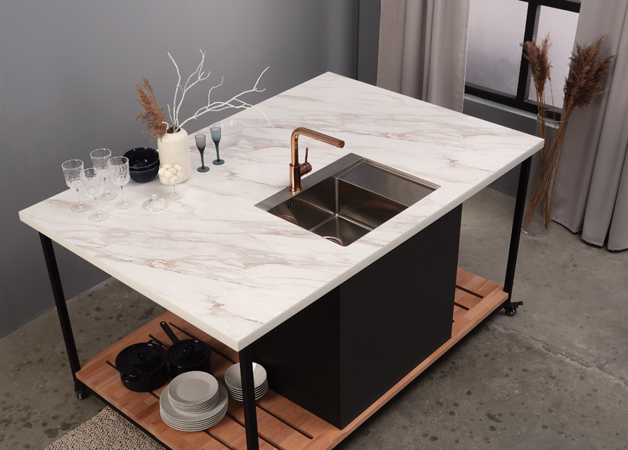 Столешницы для кухни - Мрамор Эрмитаж LIGRON LIST359 2137 - Вид №19