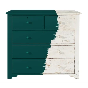 Краска для мебели моющаяся Weiss Acrilux без запаха полуматовая цвет RAL 6004 1.1 л