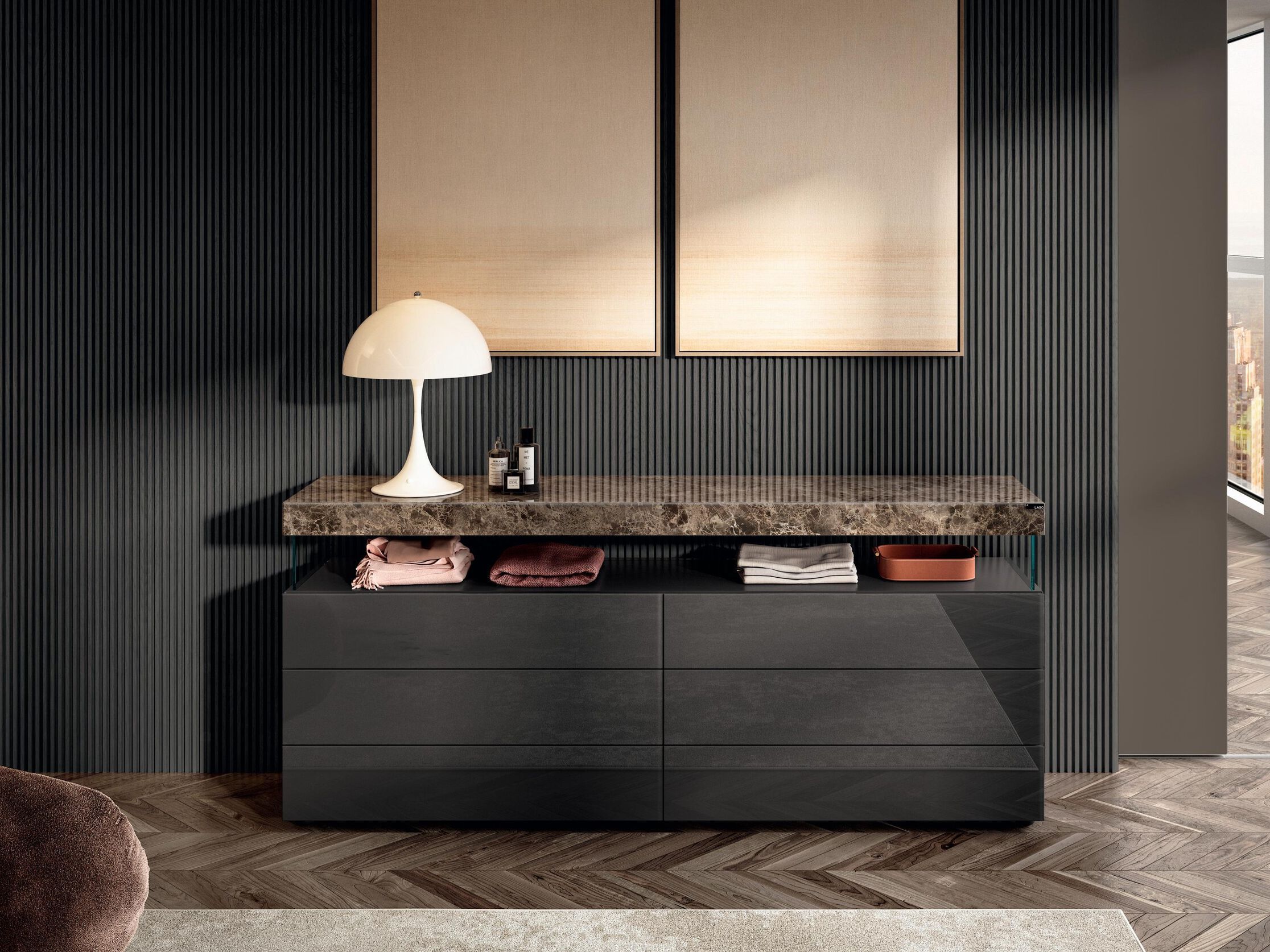 Стеклянный комод Lago Air ARCH-00120699