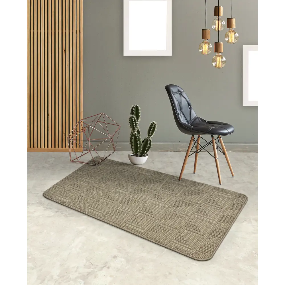 Коврик Polar 80x120 см полипропилен цвет мокко/бежевый 82207851 STLM-2065761 Santreyd  - Вид №2