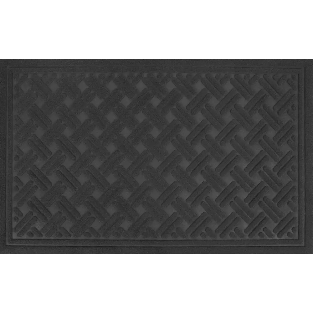 Коврик Inspire Lenzo для прихожей - темно-серый с переработанным материалом 82761222 STLM-0035638