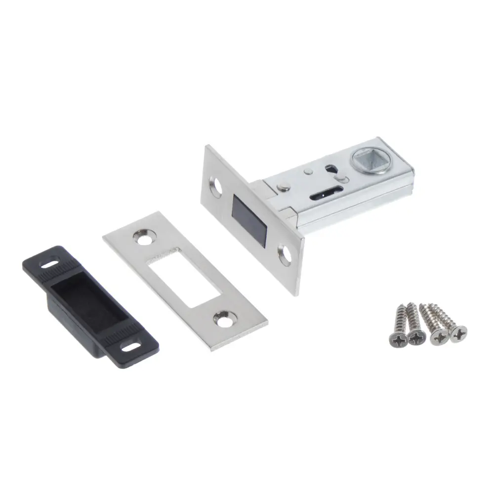 Защёлка межкомнатная 100-M SN, сталь/ЦАМ, цвет матовый никель PALLADIUM STLM-2150820 - Вид №1