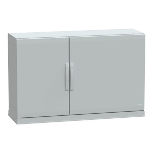 NSYPLAZ7124G 7035 ШКАФ СО СПЛОШ. ДВ/ЦОКОЛЬ 750Х1250Х420 Schneider Electric Thalassa