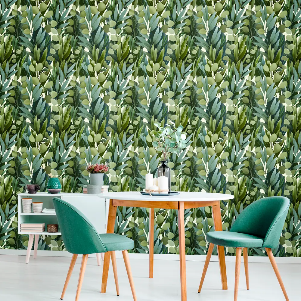 Обои бумажные Elysium Эвкалипт зеленые 0.53 м 908506 STLM-2060949 - Вид №2