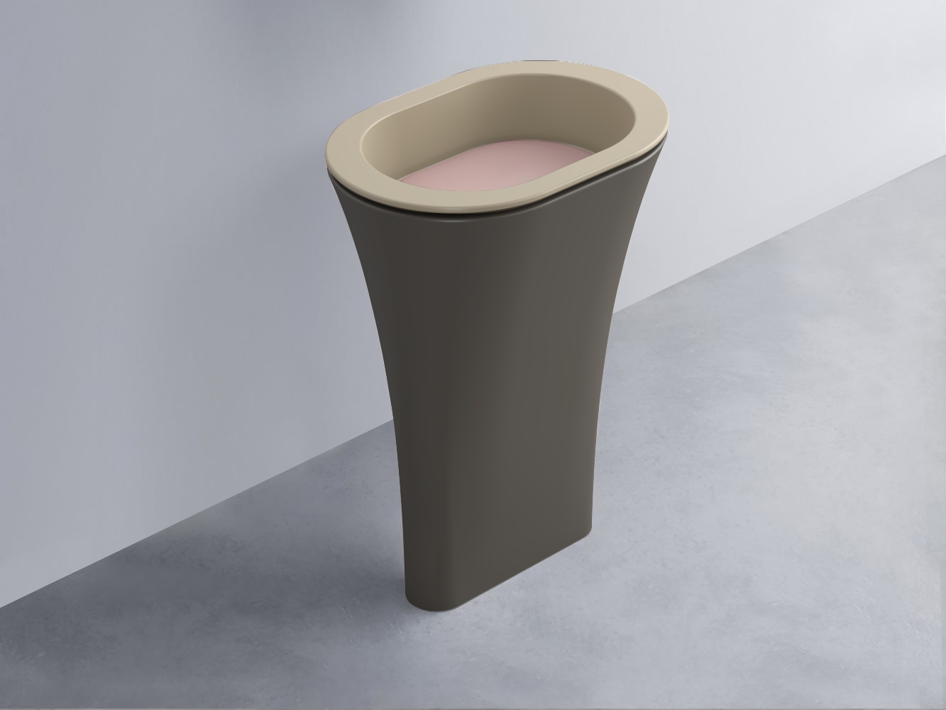 AMLA65-AV+AMPILO-CP+AMCOLO-FN Раковина Amedeo Ovale отдельностоящая cielo Enjoy + Amedeo Ceramica Cielo