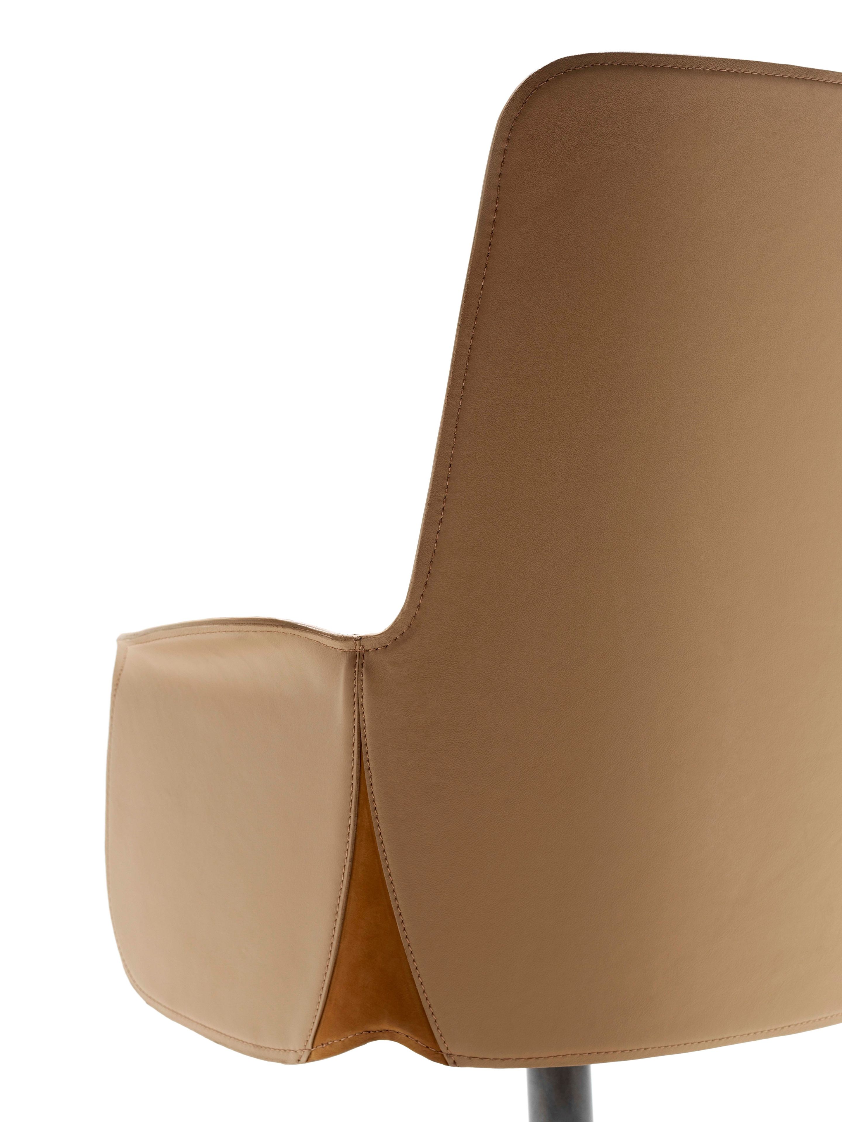 Кожаный стул с подлокотниками Fasem Electa ARCH-00115932 - Вид №12