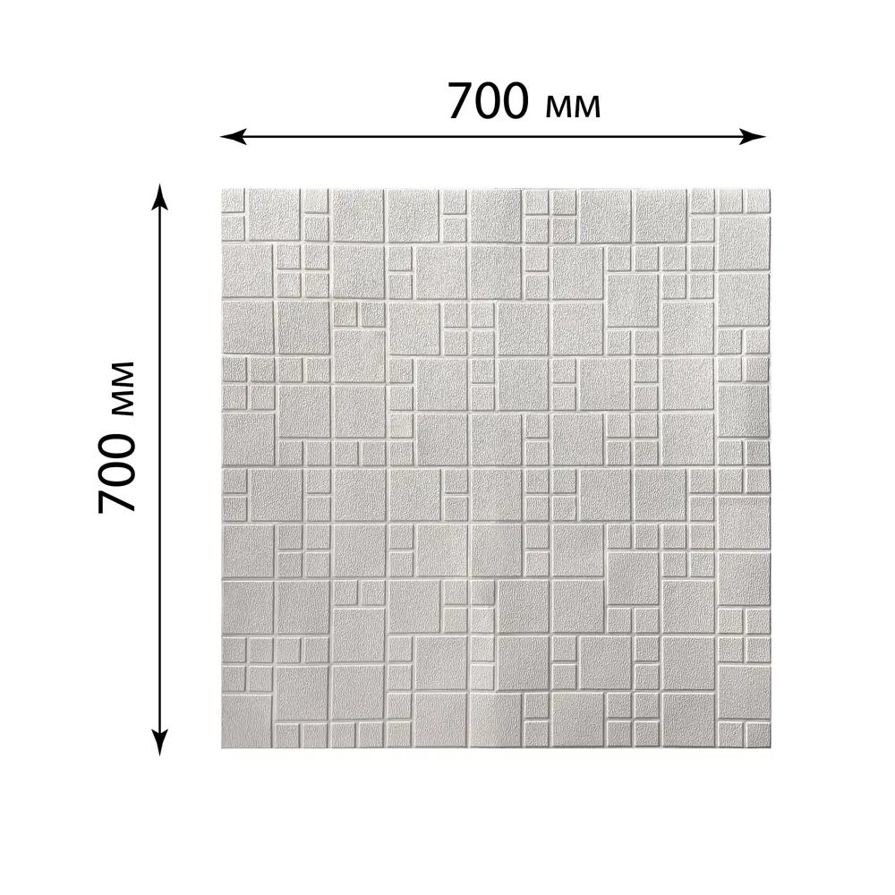 Наклейка ПЭ Белая Репорт 700x700x3 мм 0.49 м² 89427761 STLM-2130339 Santreyd  - Вид №4