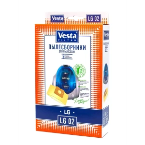 Мешки бумажные для пылесоса Vesta Filter LG02, 4 л, 5 шт