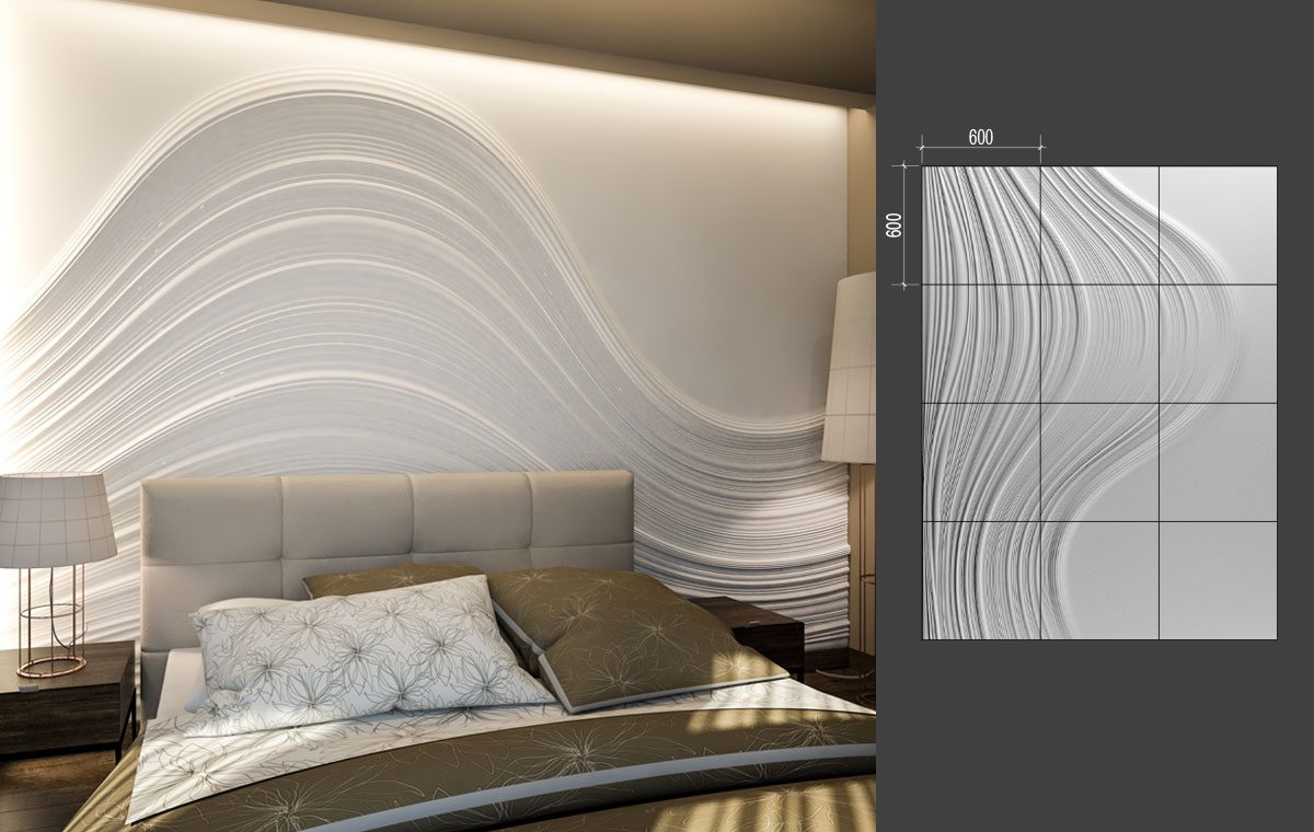 B-19 BIG WAVE LAB.Space Барельеф B-19-1 - Вид №2