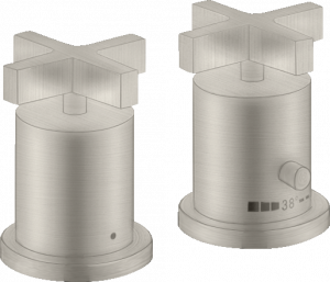 39480800 Термостатический смеситель для ванны на 2 отверстия с поперечными ручками AXOR CITTERIO