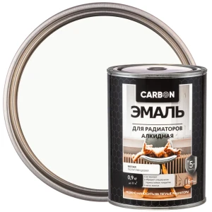 Эмаль для радиаторов Carbon 0.9 кг цвет белый
