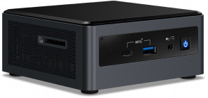 BXNUC10I5FNH2 Nettop nuc, core i5-10210u, 4.2 ghz turbo, ddr4-2666 sodimm (up to 64gb max), vga uhd graphics (usb-c(dp1.2)+hdmi 2.0a), 4xusb3.1, 1x m.2 ssd, 1x2.5hdd, gbl, wifi+bt, sdxc slot, black,vesa, powercord eu, ir-port, kensington lock, 999lrz Inte