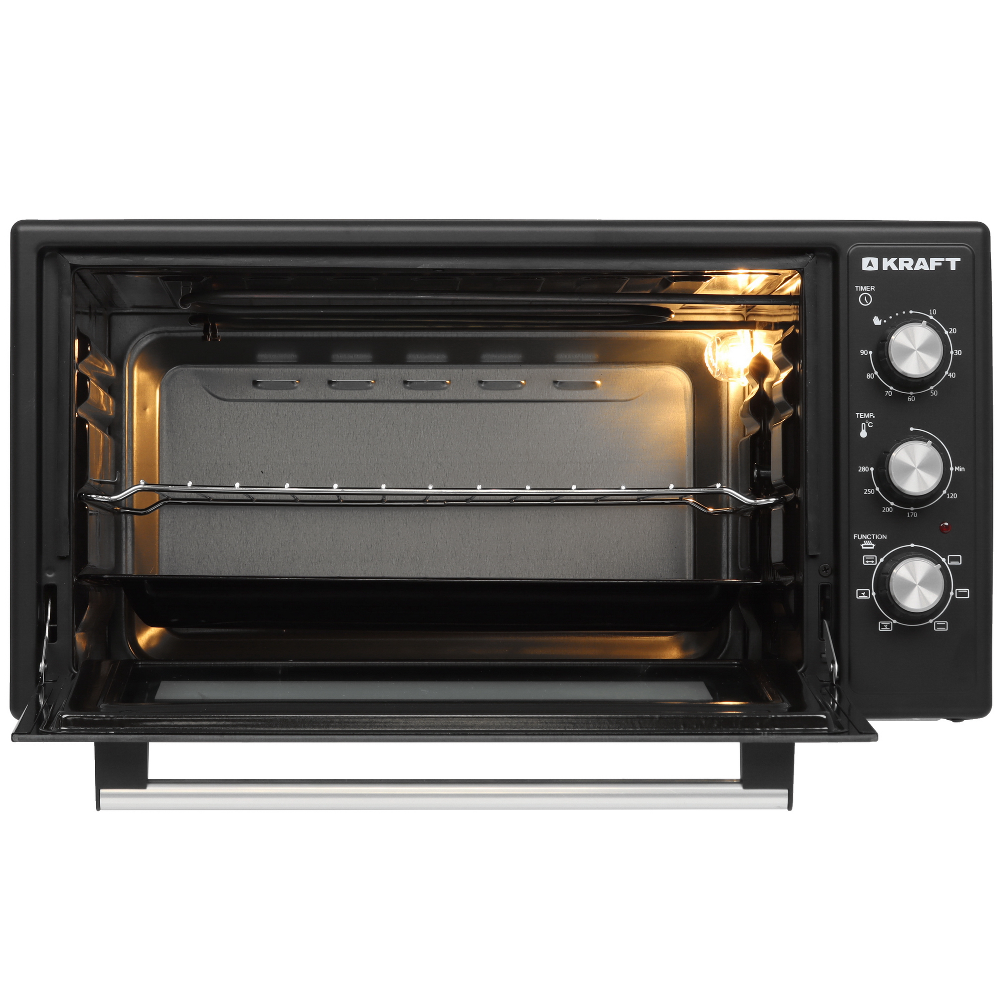 9131520 Мини-печь Kraft KF-MO 4808 FDBL черный STDN-0024856 - Вид №5