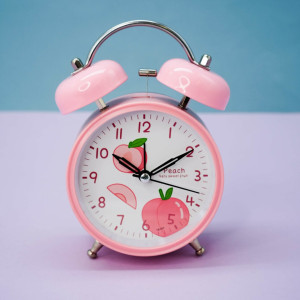 90790910 Часы-будильник настольные « » 10.5 см розовые Peach STLM-0383334 NOBRAND