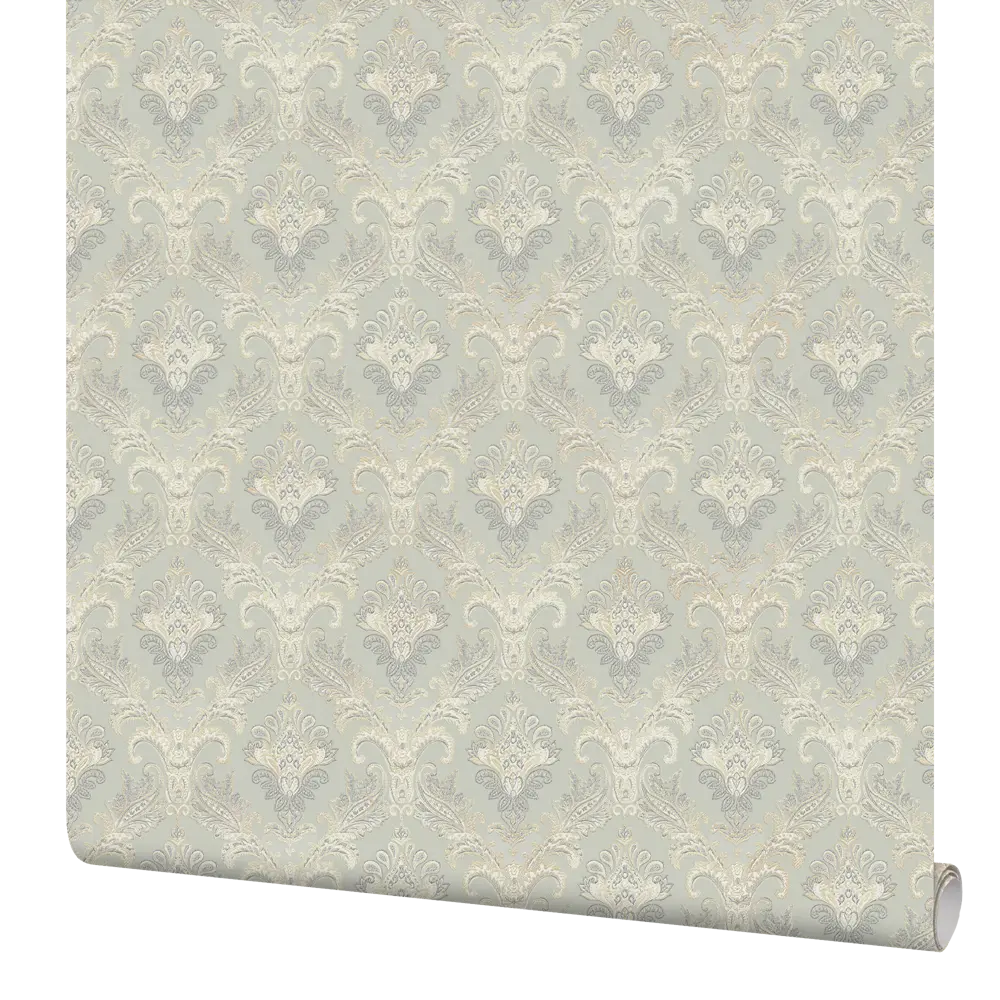 Обои флизелиновые WALL UP Dalia с оливковым орнаментом 87894122 STLM-0076050