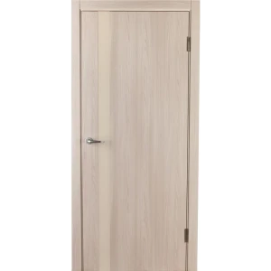 Дверь межкомнатная со стеклом Мирра 60x200 см Hardflex цвет ясень бора с замком и петлями