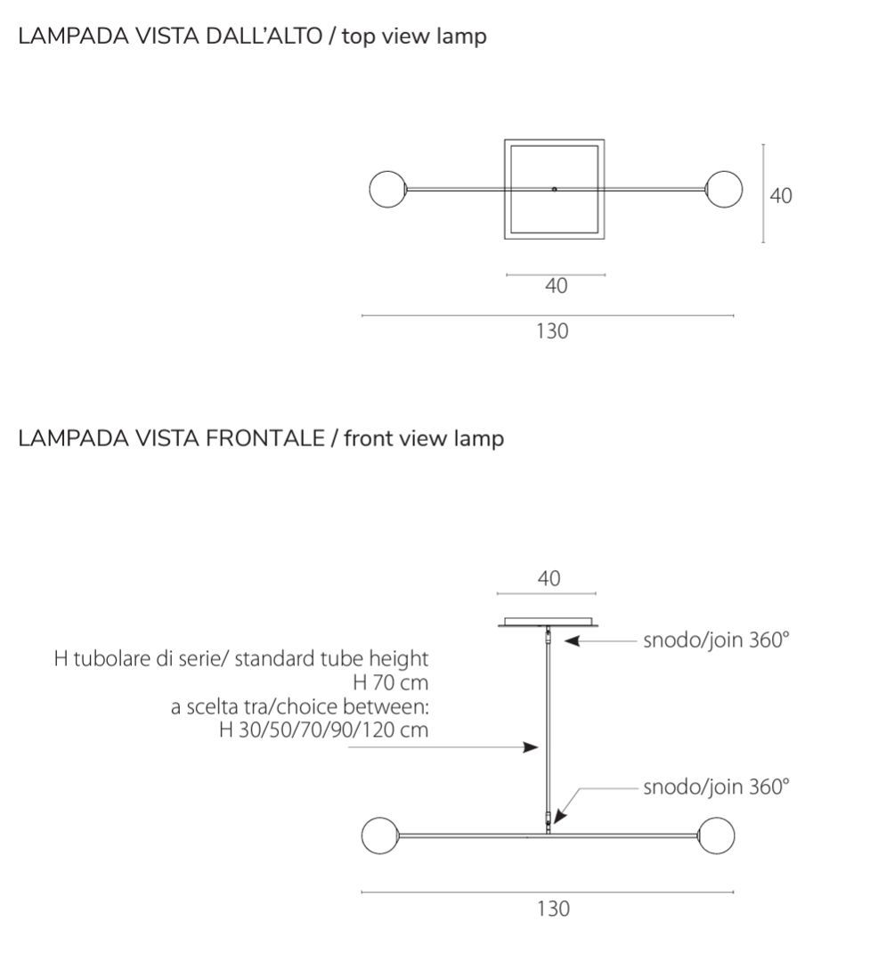 Окрашенный металлический подвесной светильник RIFLESSI Meridian ARCH-00012173 - Вид №1