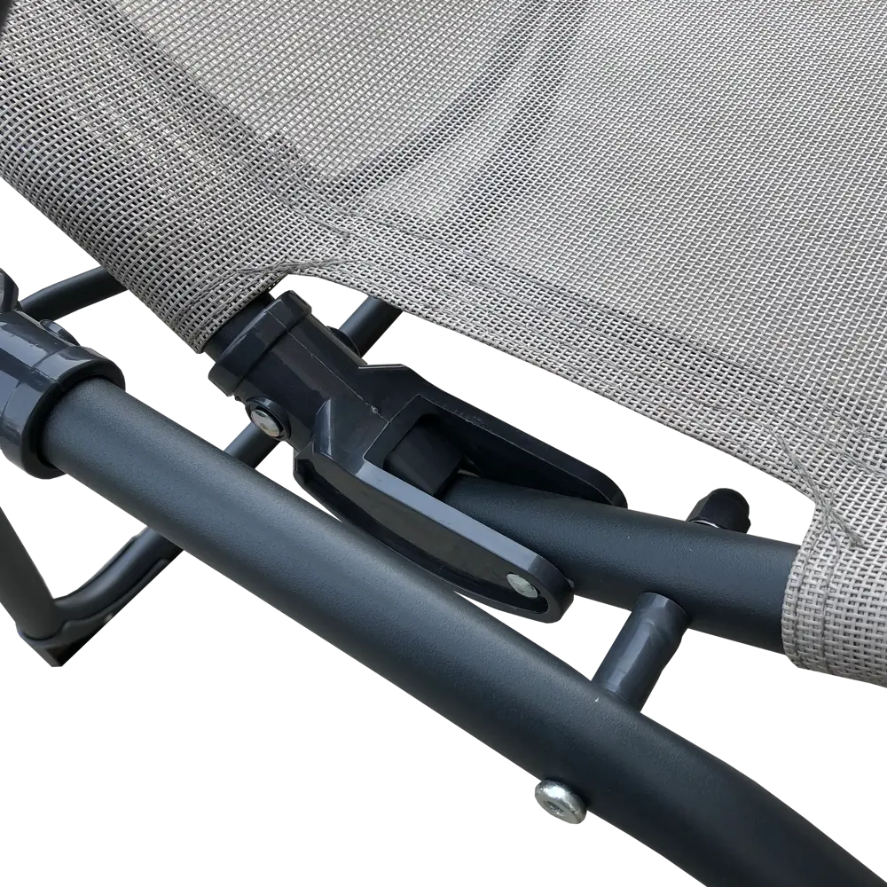 Шезлонг складной Naterial Fiesta 142x60x99 см сталь/ текстилен бежевый Santreyd STLM-2066965 - Вид №8