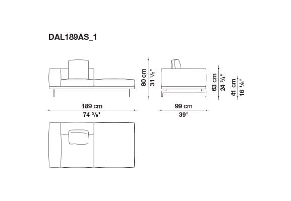 3-местный тканевый диван B&B Italia док ARCH-00033457 - Вид №198