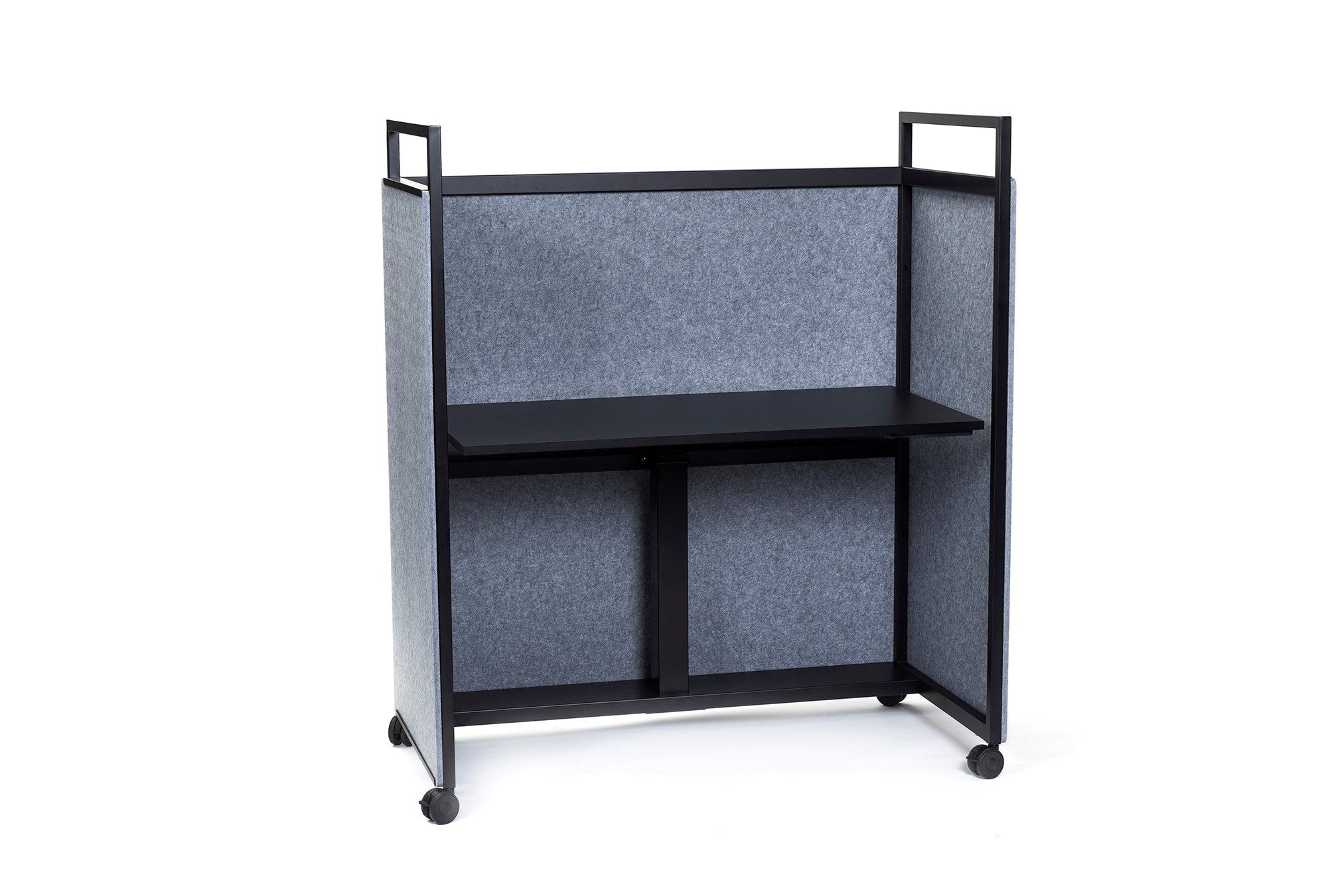 Рециркулированный ПЭТ регулируемая высота стол на колесах с электрической розеткой ECHOJAZZ MCART ARCH-00131553 - Вид №33