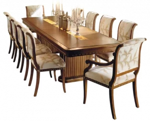 Martini Interiors Раскладной прямоугольный обеденный стол из массива дерева Roma