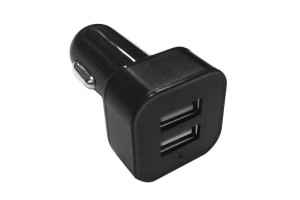 16721086 Зарядное устройство два USB-порта/2,4А+1А/, черный, в автомобиль, блистер UCC-2-15B-RU WIIIX